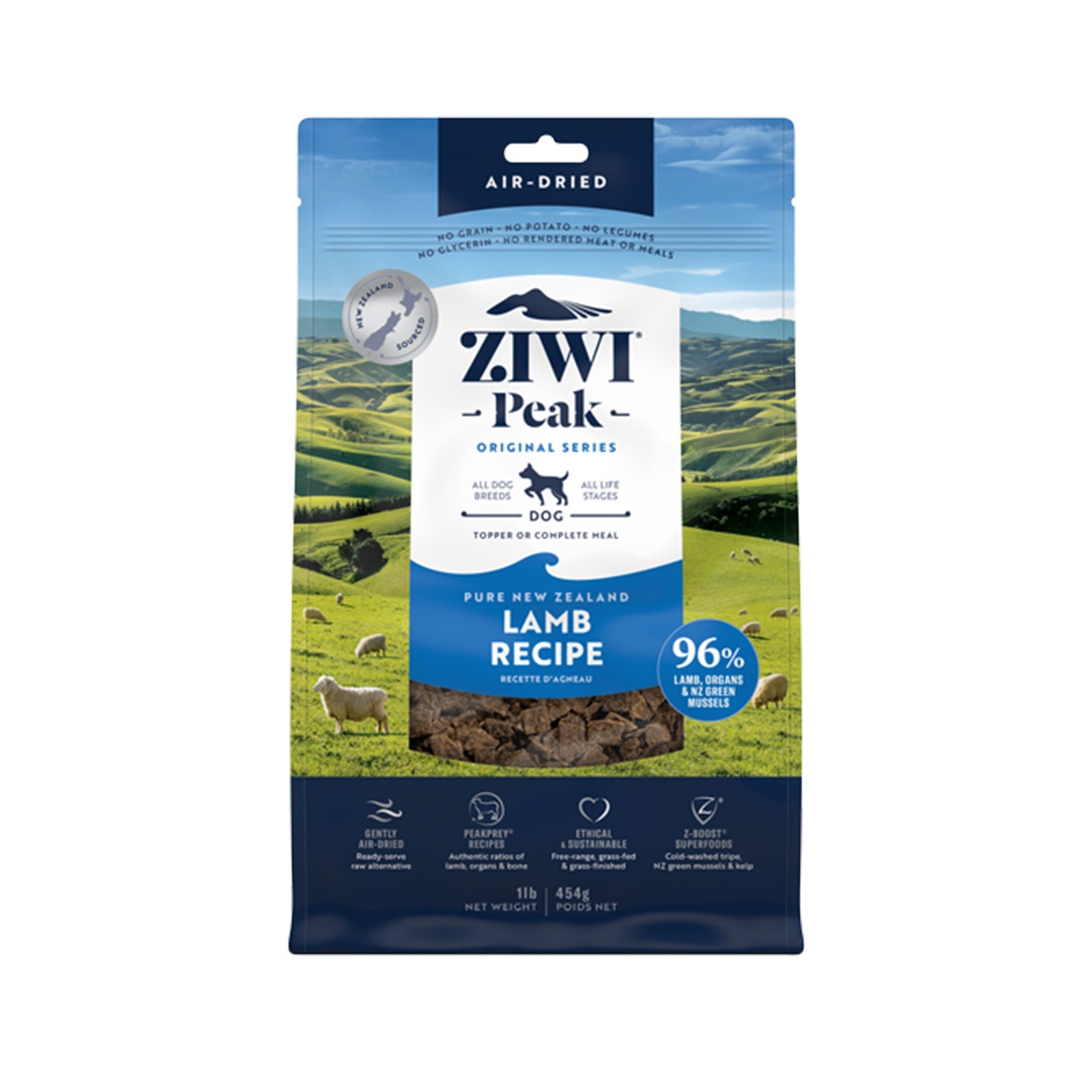 Ziwi Peak Air Dried Dry Dog Food Lamb - Woonona Petfoods