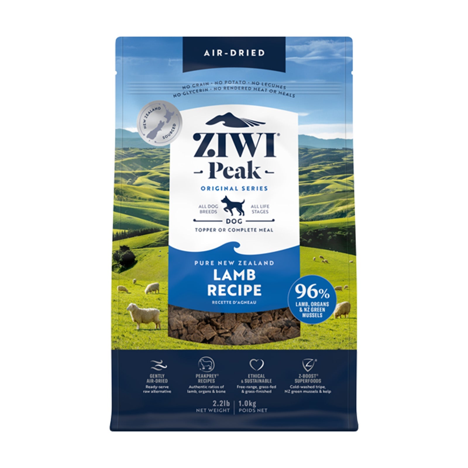 Ziwi Peak Air Dried Dry Dog Food Lamb - Woonona Petfoods