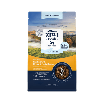 Ziwi Peak Steam Dried Dog Food Chicken with Orchard Fruits