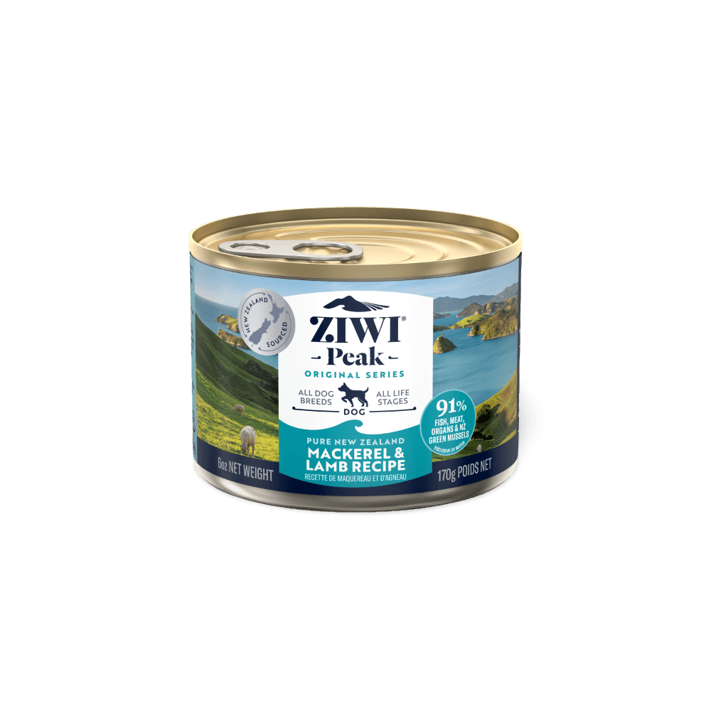 Ziwi Peak Wet Dog Food Mackarel and Lamb Recipe 12x170g - Woonona Petfoods