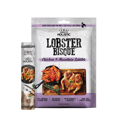 Absolute Holistic Bisque Chicken & Lobster Treat 60g - Woonona Petfood & Produce