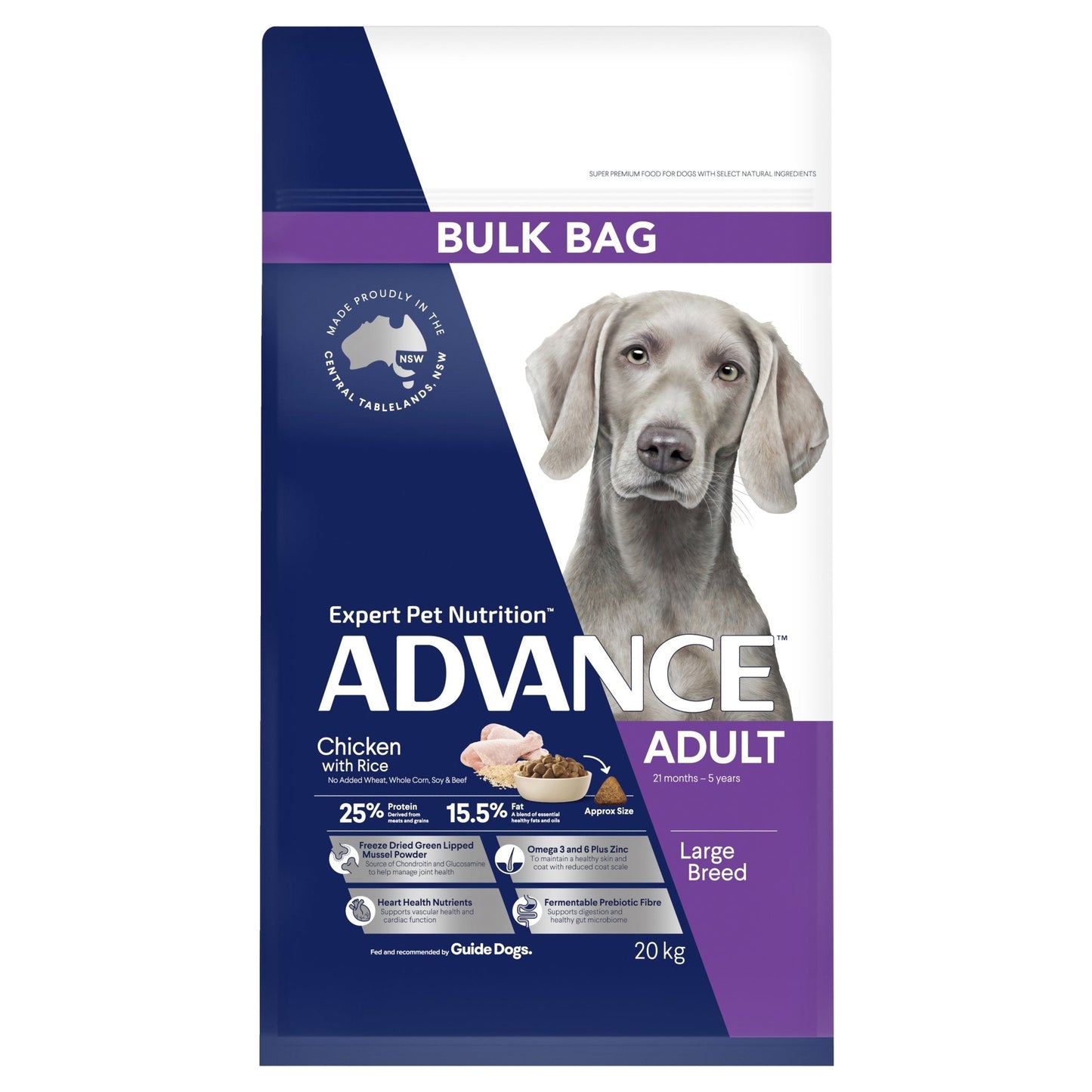 Advance Dry Dog Food Adult Large Breed Chicken - Woonona Petfood & Produce