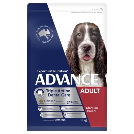 Advance Dry Dog Food Dental 13kg All Breed - Woonona Petfood & Produce