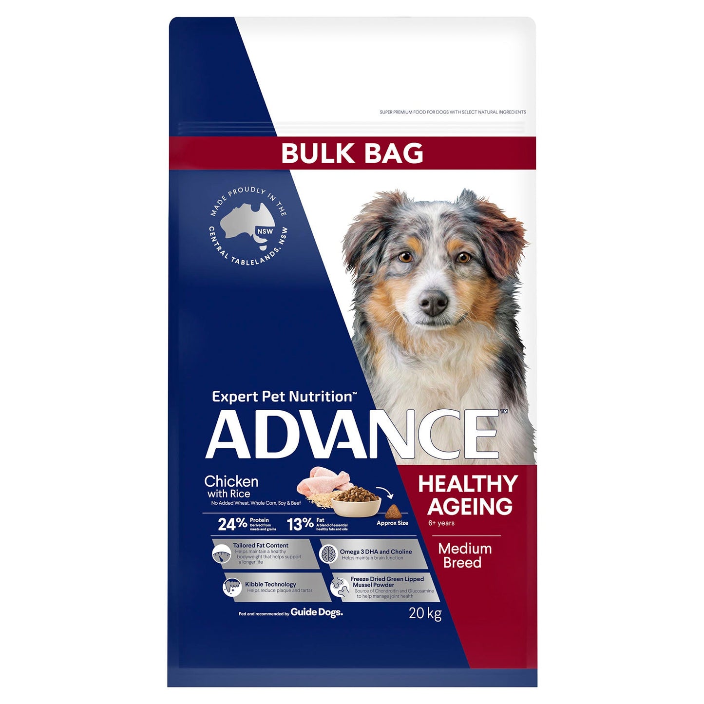 Advance Dry Dog Food Healthy Age Medium Breed Chicken - Woonona Petfood & Produce