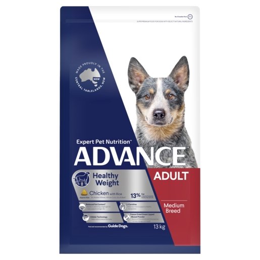 Advance Dry Dog Food Healthy Weight Medium Breed 13kg - Woonona Petfood & Produce