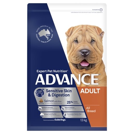 Advance Dry Dog Food Sensitive Skin Salmon 13kg - Woonona Petfood & Produce