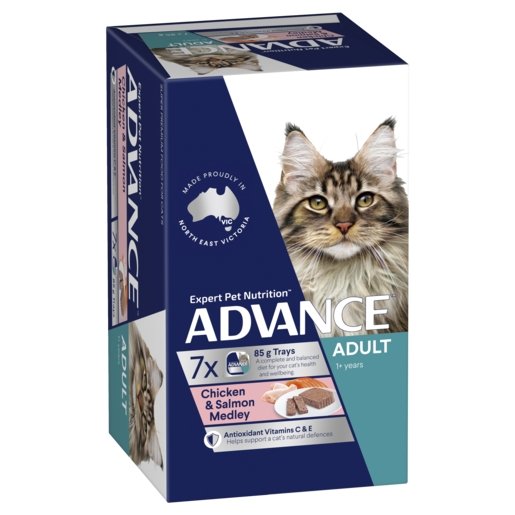 Advance Wet Cat Food Adult Chicken And Salmon 7x85g - Woonona Petfood & Produce