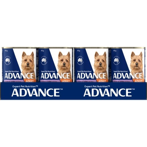 Advance Wet Dog Food Adult Chicken And Turkey 12x410g - Woonona Petfood & Produce