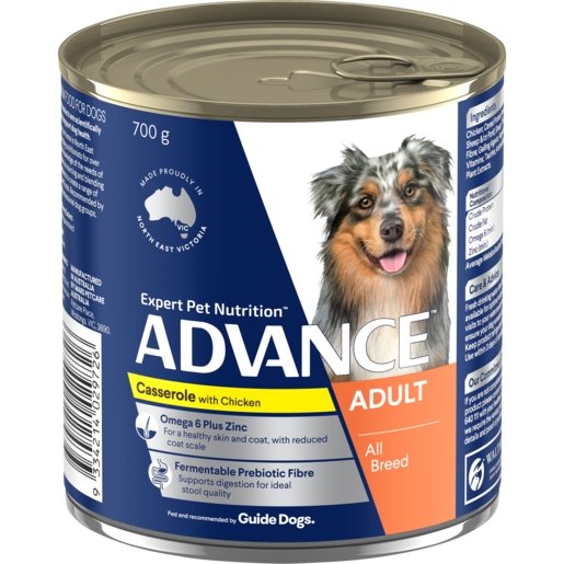 Advance Wet Dog Food Adult Chicken Casserole 12x700g - Woonona Petfood & Produce