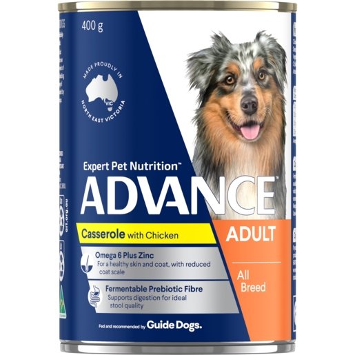 Advance Wet Dog Food Adult Chicken Casserole 400g - Woonona Petfood & Produce