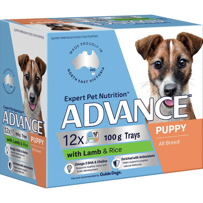 Advance Wet Dog Food Puppy Lamb and Rice 12x100g - Woonona Petfood & Produce