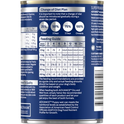 Advance Wet Puppy Food Chicken And Rice 12x410g - Woonona Petfood & Produce
