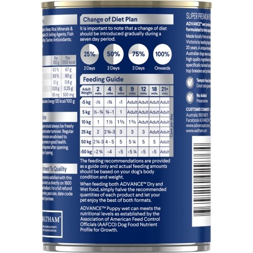 Advance Wet Puppy Food Lamb 12x400g - Woonona Petfood & Produce