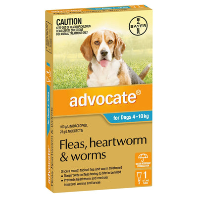 Advocate Dog 4-10kg Aqua