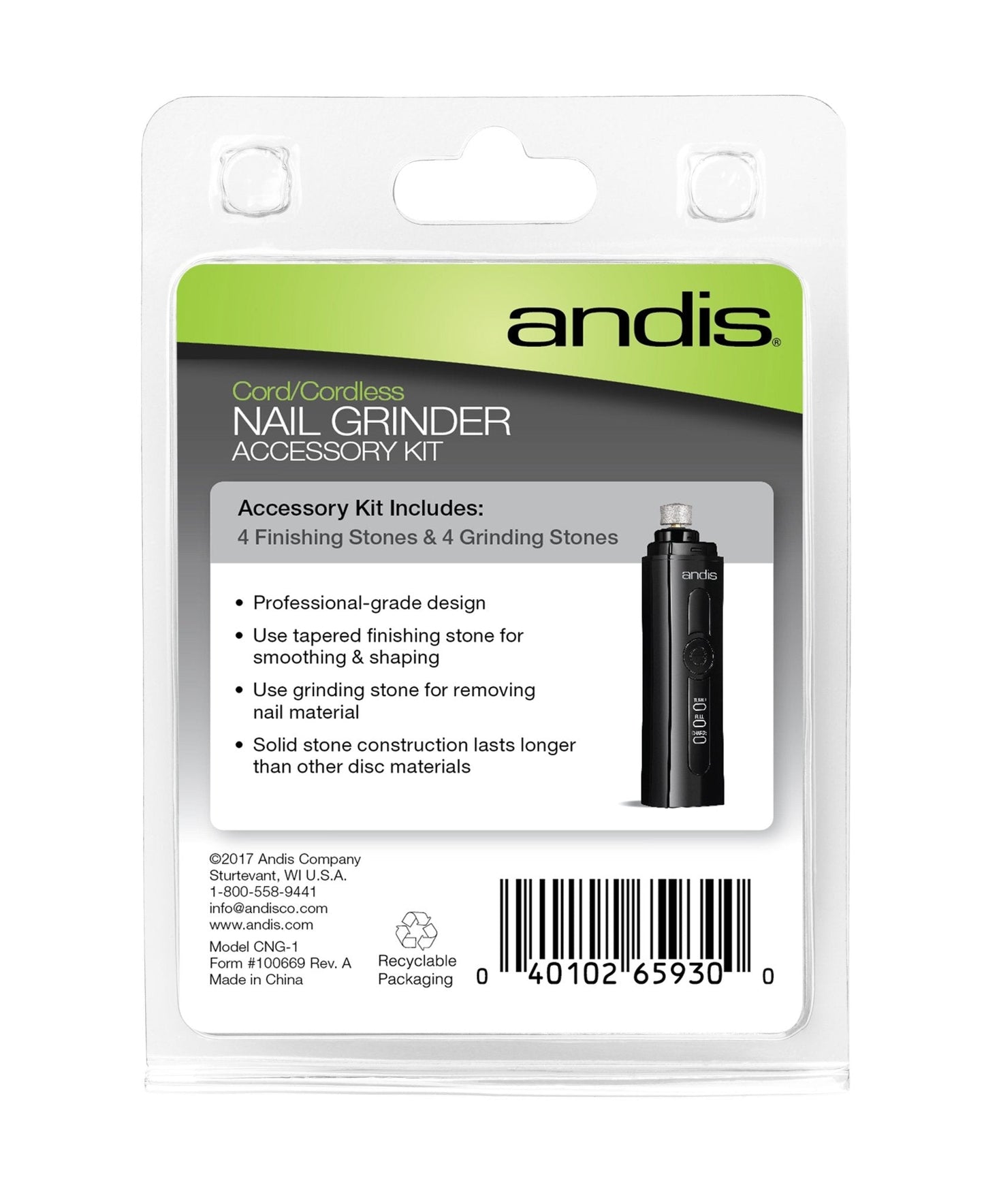 Andis Nail Grinder CNG-1 2 Replacement Heads - Woonona Petfood & Produce