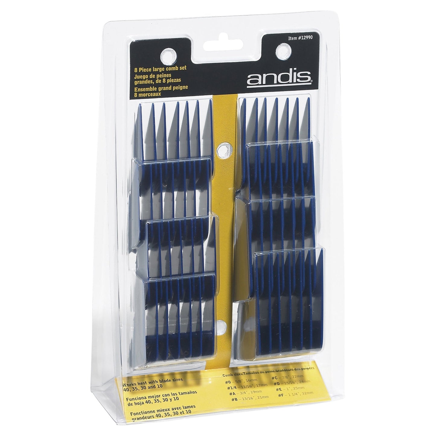 Andis Pack 8 Universal Large Combs - Woonona Petfood & Produce