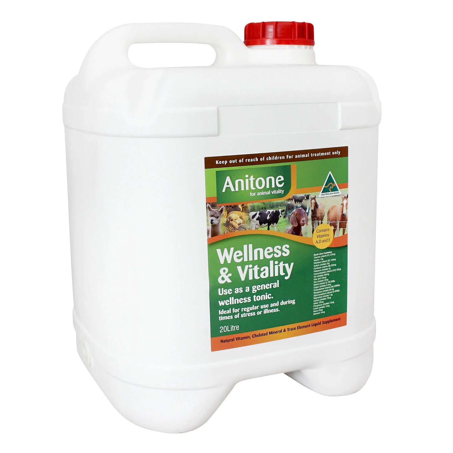 Anitone Wellness and Vitality 5 Litres - Woonona Petfood & Produce