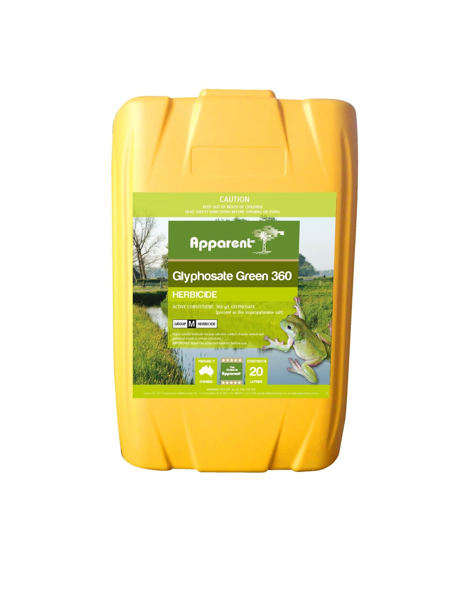 Apparent Glyphosate 360g/l - Woonona Petfood & Produce