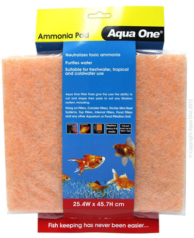 Aqua One Ammonia Filter Pad 25 X 45cm - Woonona Petfood & Produce