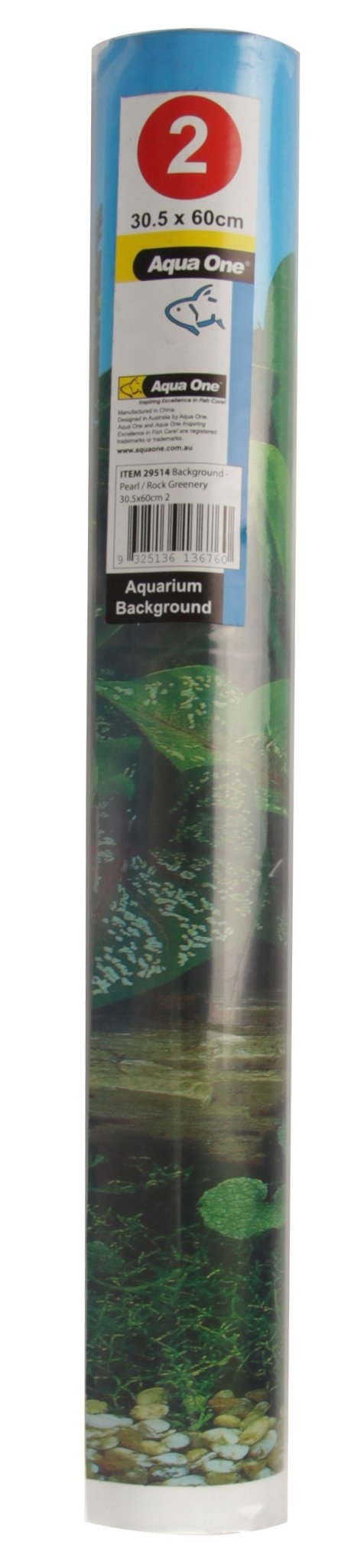 Aqua One Background 61x120cm Black Plant Layer Rock 5 - Woonona Petfood & Produce