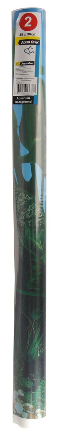 Aqua One Background 61x120cm Pearl Rock Greenery 2 - Woonona Petfood & Produce