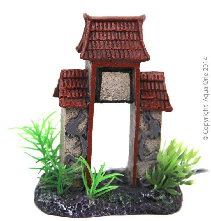 Aqua One Betta Square Colomn Arch With Roof 10cm - Woonona Petfood & Produce