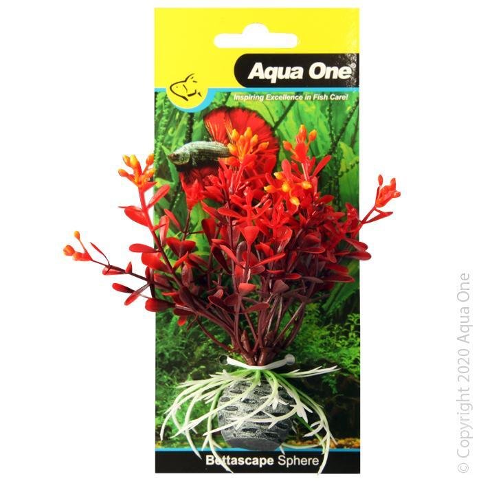Aqua One Bettascape Firedancer Petals on Sphere Red - Woonona Petfood & Produce