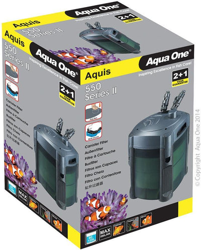 Aqua One Cannister Filter 550L Per Hour Aquis - Woonona Petfood & Produce