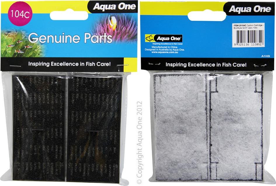 Aqua One Carbon Cartridge 104C 2 Pack - Woonona Petfood & Produce