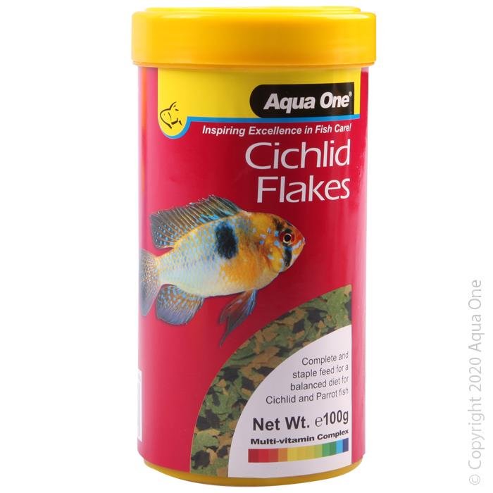 Aqua One Cichlid Flakes - Woonona Petfood & Produce
