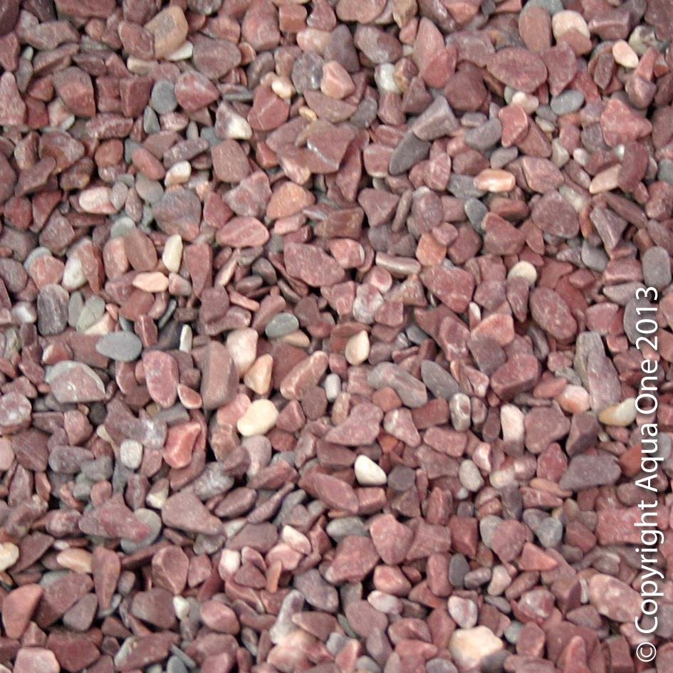 Aqua One Gravel 5kg Nat Ruby Red - Woonona Petfood & Produce