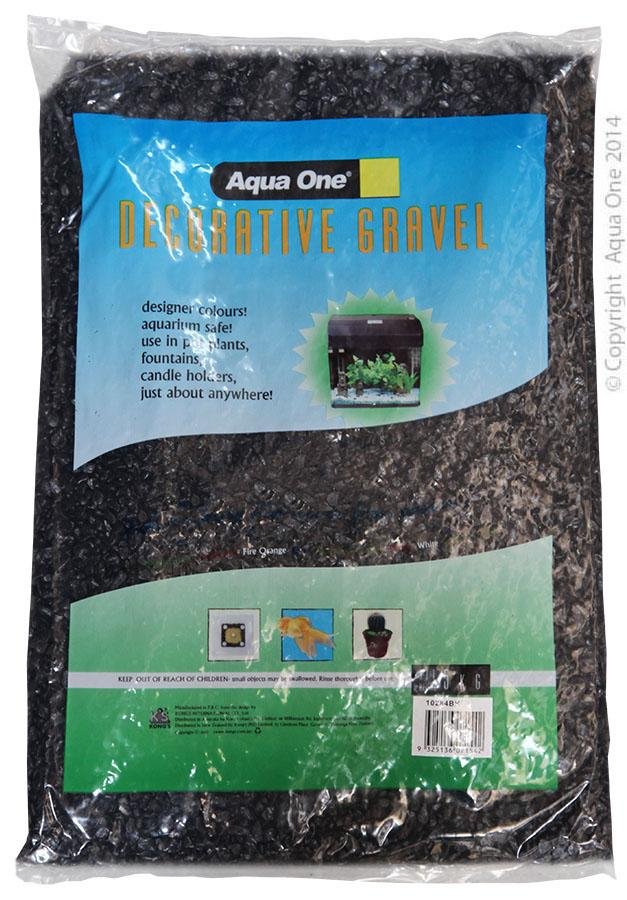 Aqua One Gravel Black 7mm - Woonona Petfood & Produce