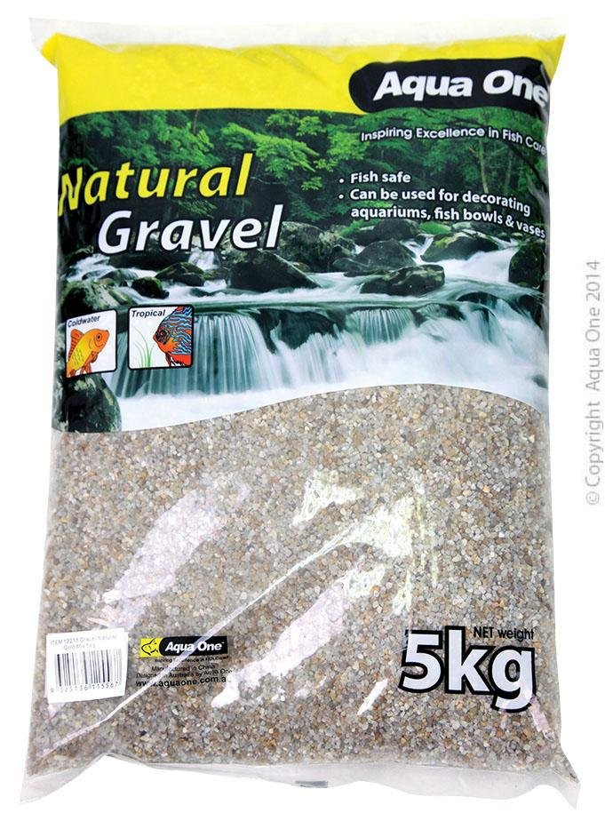 Aqua One Gravel Natural Gold Mix - Woonona Petfood & Produce