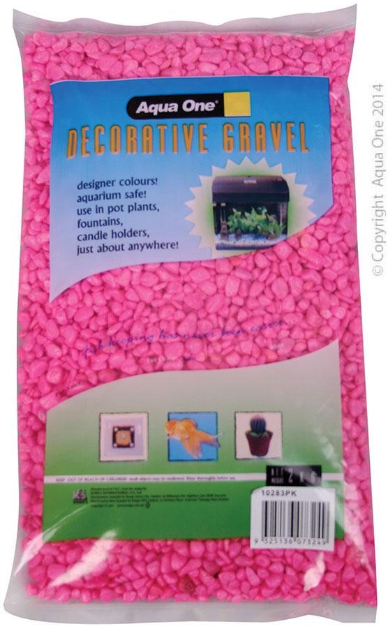 Aqua One Gravel Pink 7mm - Woonona Petfood & Produce