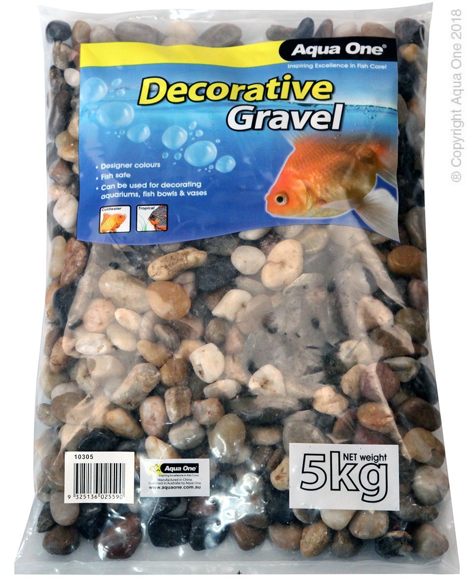 Aqua One Gravel Stone Polished 5kg 5-7mm - Woonona Petfood & Produce