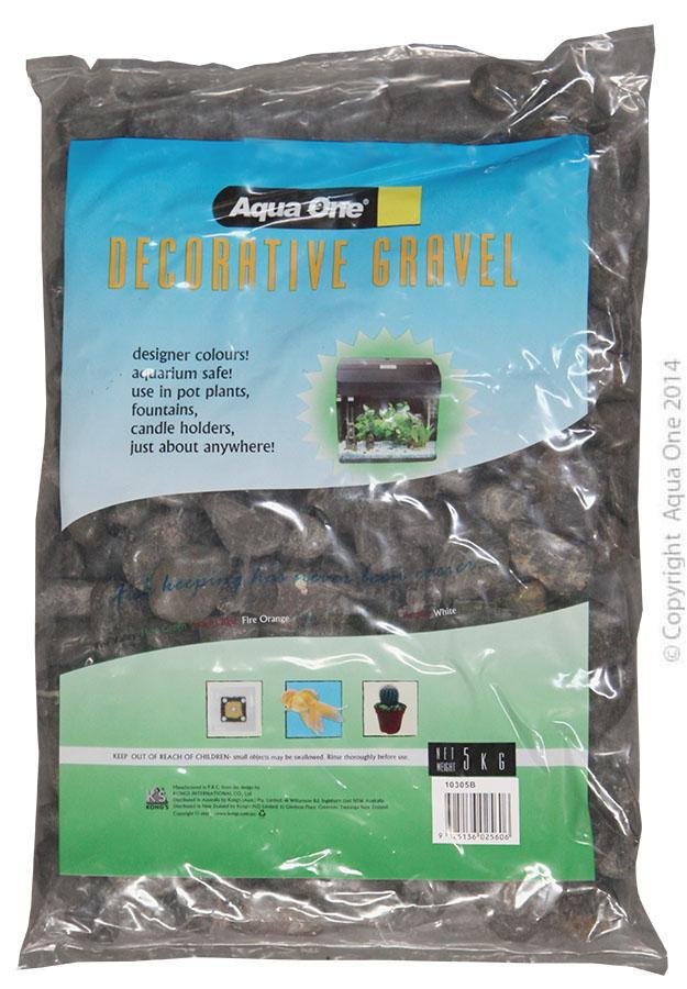 Aqua One Gravel Stone Polished 5kg 5-7mm - Woonona Petfood & Produce