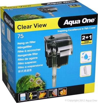 Aqua One Hang On Filter 75 300 Litres Per Hour - Woonona Petfood & Produce