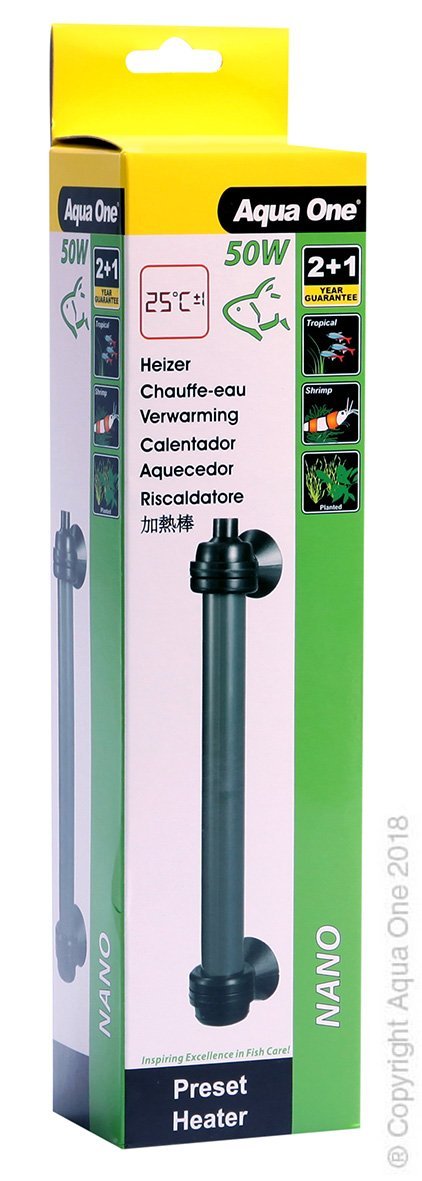 Aqua One Nano Betta Glass Preset Heater - Woonona Petfood & Produce