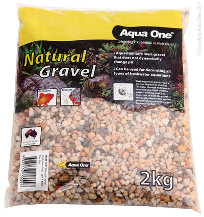 Aqua One Natural Gravel Australian Gold Light 4-6mm Mix