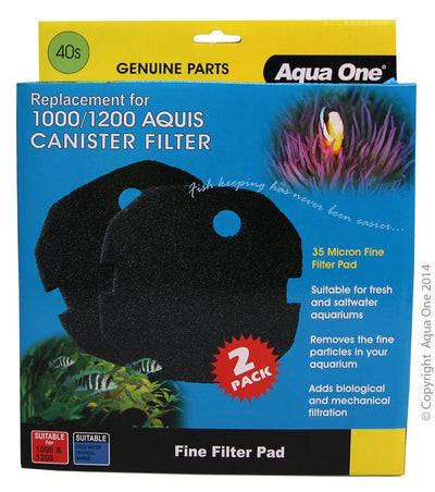 Aqua One Sponge 40S 2 Pack