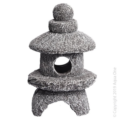Aqua One Stone Lantern Ornament