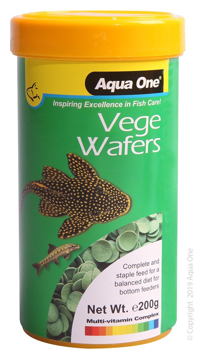 Aqua One Vege Wafer Food 45g - Woonona Petfood & Produce