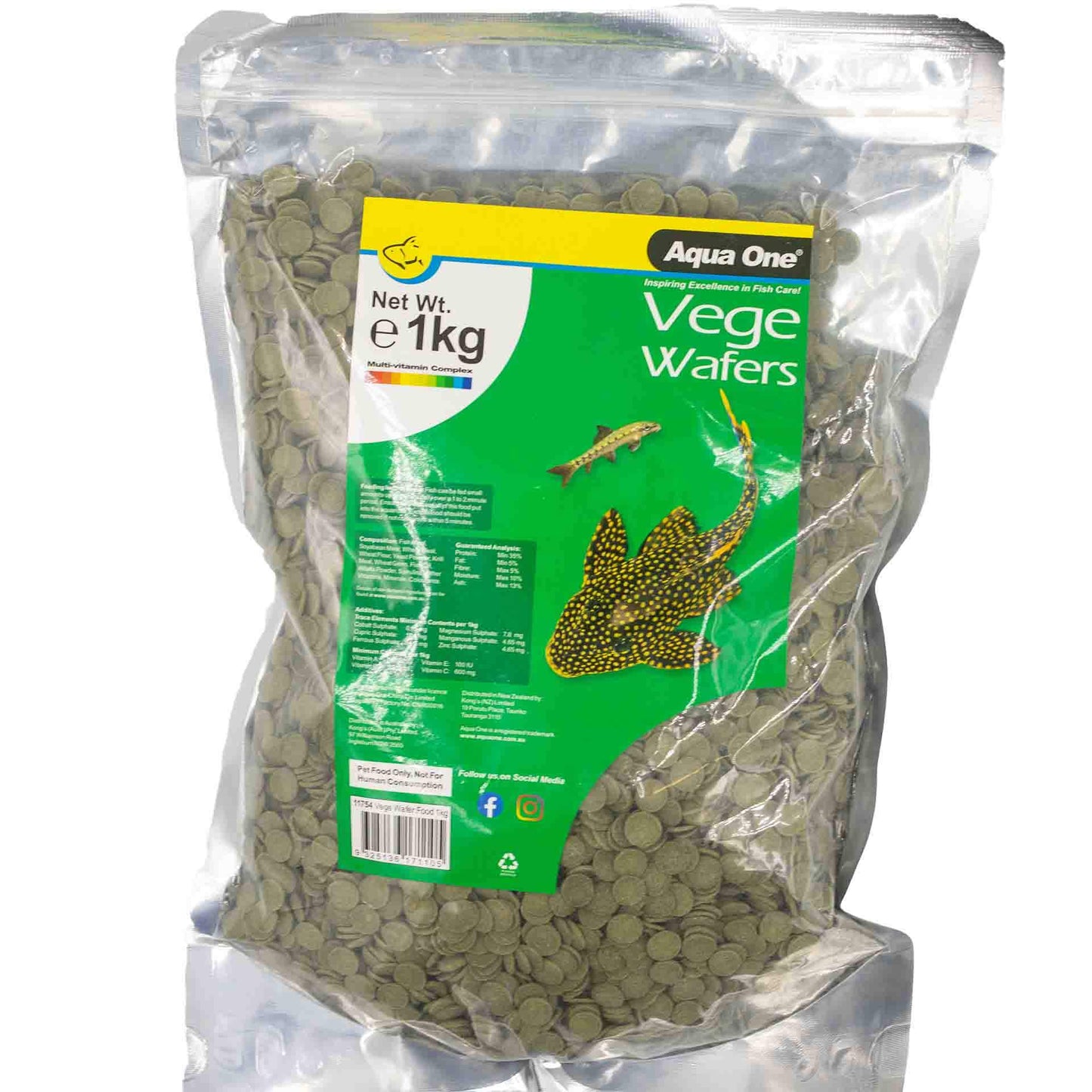 Aqua One Vege Wafer Food - Woonona Petfood & Produce