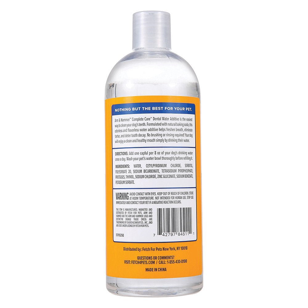 Arm and Hammer Complete Care Dental Rinse for Dogs 453ml - Woonona Petfood & Produce