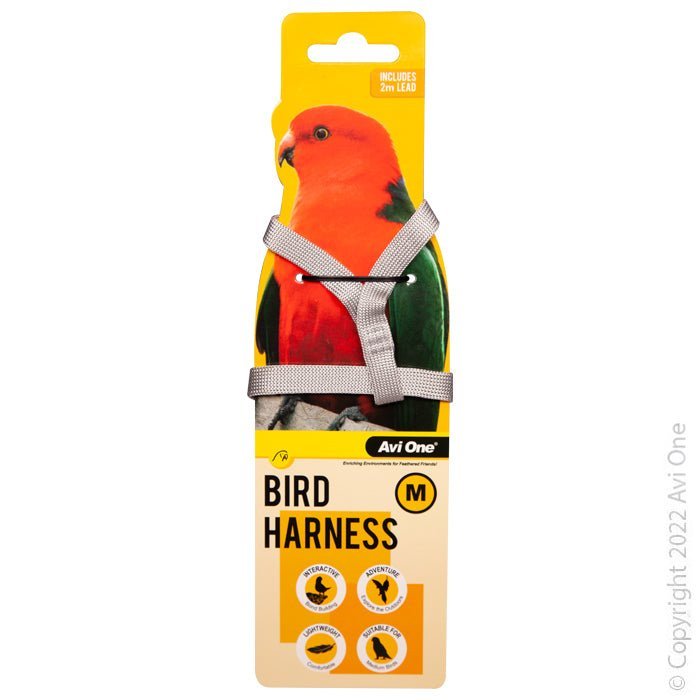Avi One Bird Harness With Shock Resistant Lead Small - Woonona Petfood & Produce