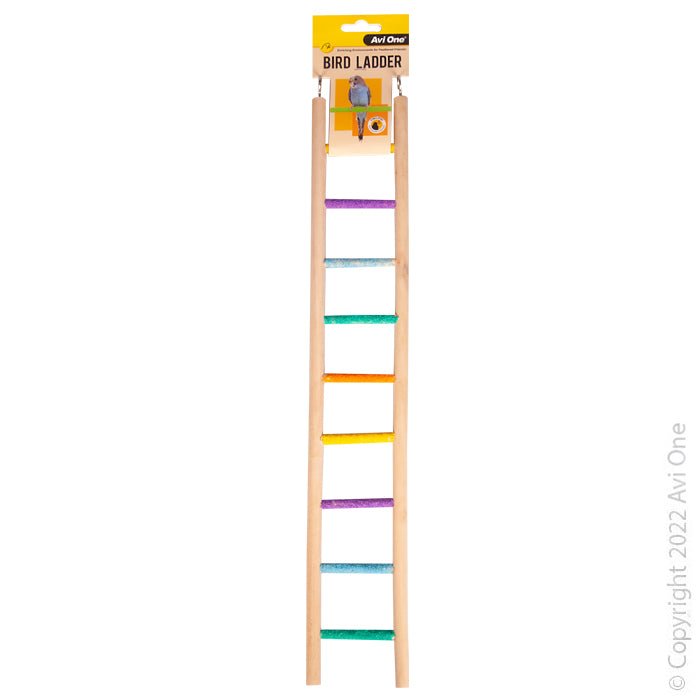 Avi One Bird Toy Wooden Ladder - Woonona Petfood & Produce