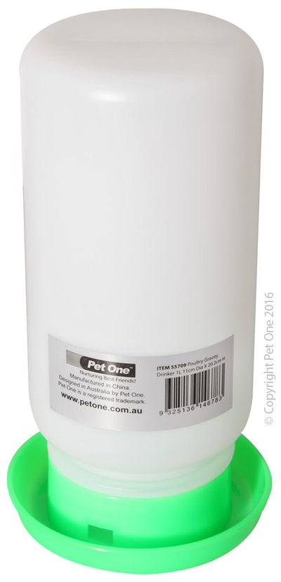 Avi One Poultry Gravity Drinker 1 Litre