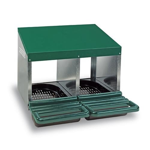 Bainbridge Chicken Nesting Box Metal & Plastic Closed Rollaway - Woonona Petfood & Produce