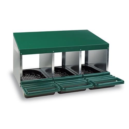 Bainbridge Chicken Nesting Box Metal & Plastic Closed Rollaway - Woonona Petfood & Produce