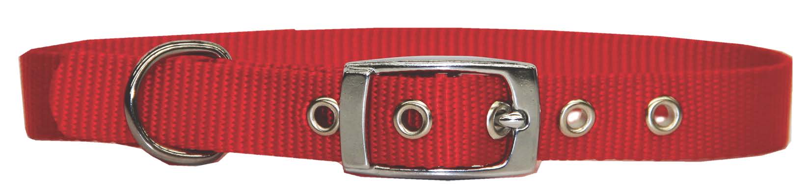 Beau Pets Collar Single Layer Red - Woonona Petfood & Produce
